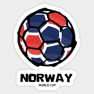 Norway Football Country Flag Sticker